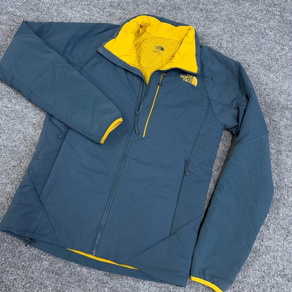 The North Face Jacket Men Small Slate Blue Gray Ventrix Ultralight Puffer Hiking